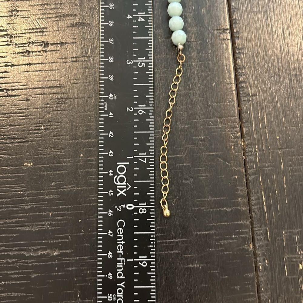 Vintage Blue Bead Rainfall Statement Western Boho… - image 6